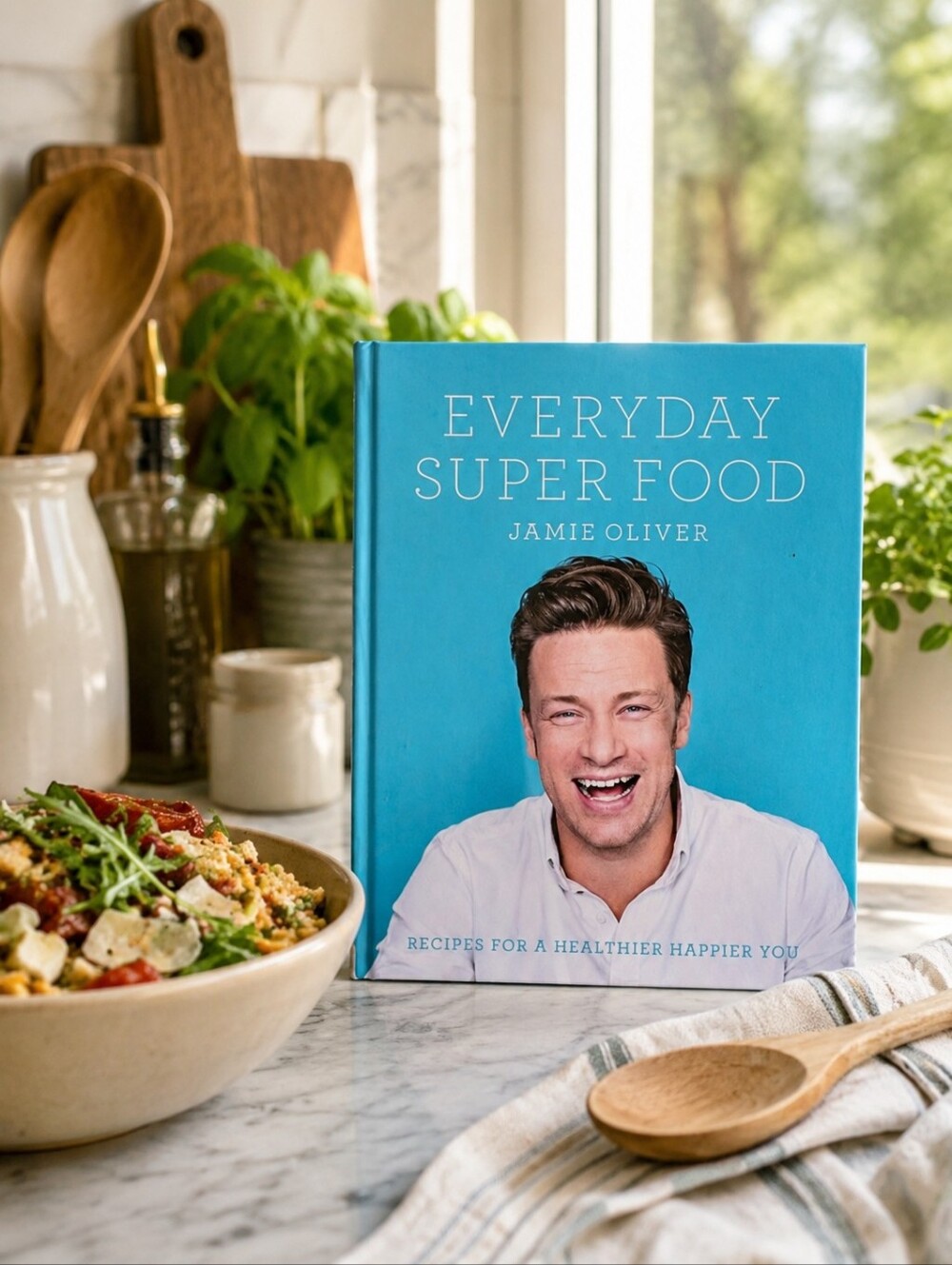 Everyday Super Food by Jamie Oliver - Blue Cover Cookbook